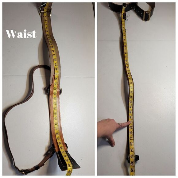 Jay-Pee Good Humor Leather Belt Set Shoulder Strap WW2 Military - Picture 13 of 14